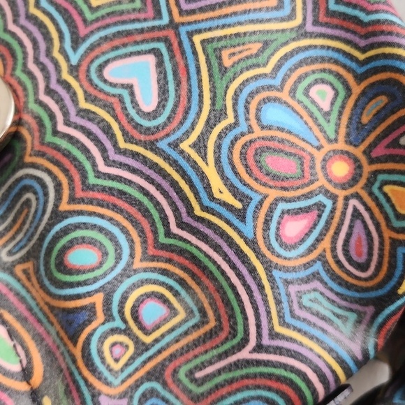 Dooney Bourke Purse vintage graffiti usa Faded and spots FLAWS y2k Vintage - Picture 3 of 17